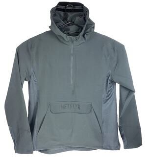 Netflix Fossa Apparel Jacket Mens Size 3XL Black Pull Over Long Sleeve 1/2 Zip